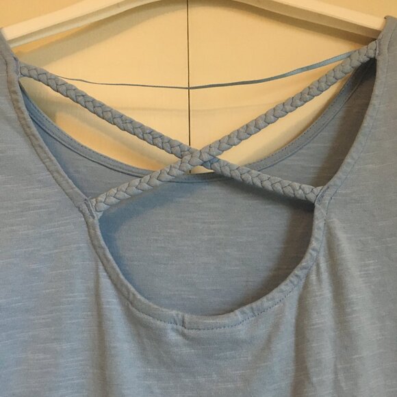 Bench Grey Heathered Ruched Side 100% Cotton Workout Tee - Picture 16 of 16